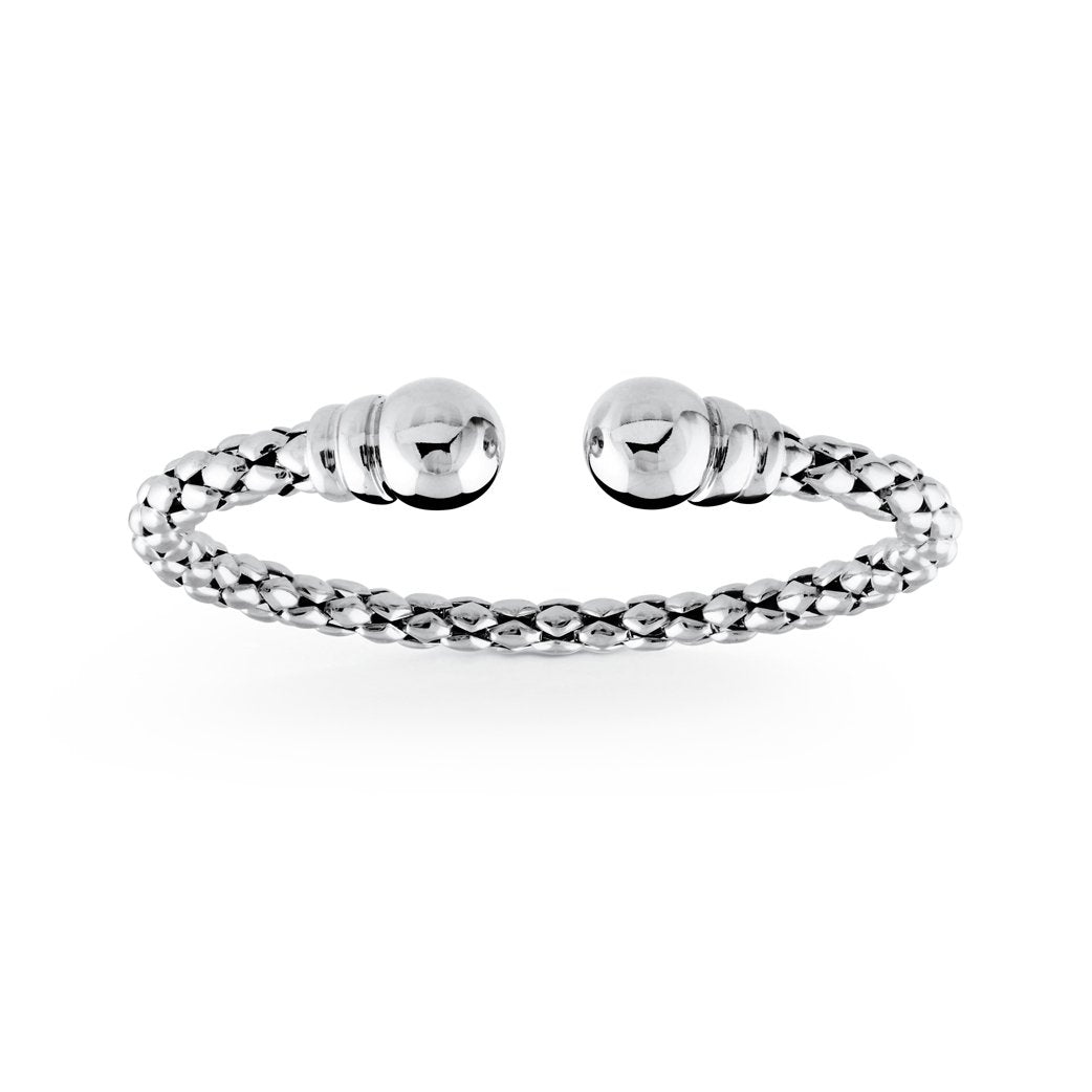 Ballon Mesh Bangle in White